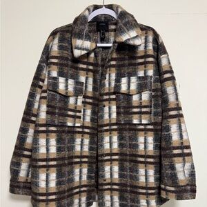 Forever 21 Plaid Shacket Jacket